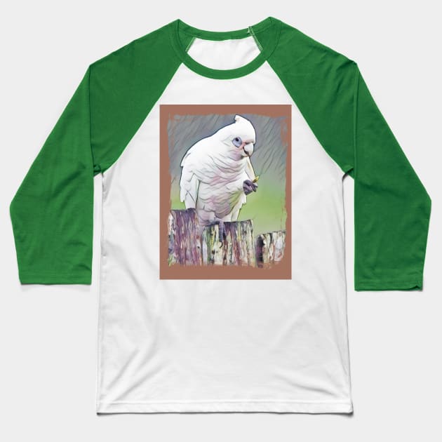 Cheeky bird Baseball T-Shirt by Kielly